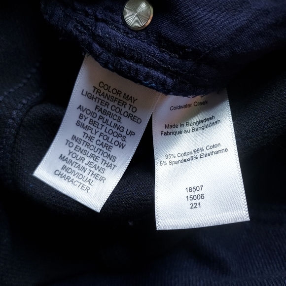 Coldwater Creek Knit Denim Cropped Jeans 24W NWT - Picture 8 of 9